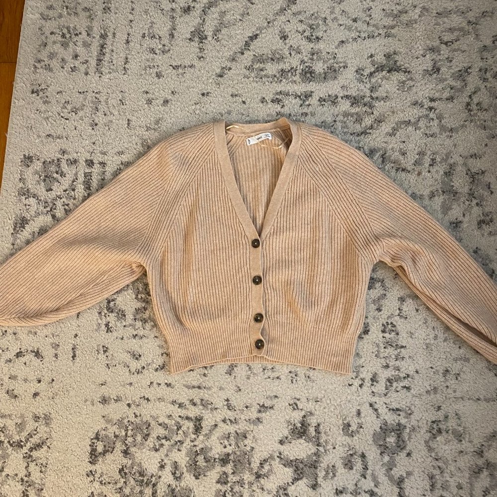 Mango Cream Button-Up Cardigan - image 3
